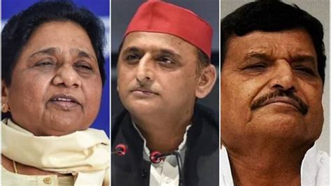 Mayawati Surrounded Akhilesh And Shivpal Yadav In Their Own