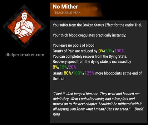 No mither rework concept : r/deadbydaylight