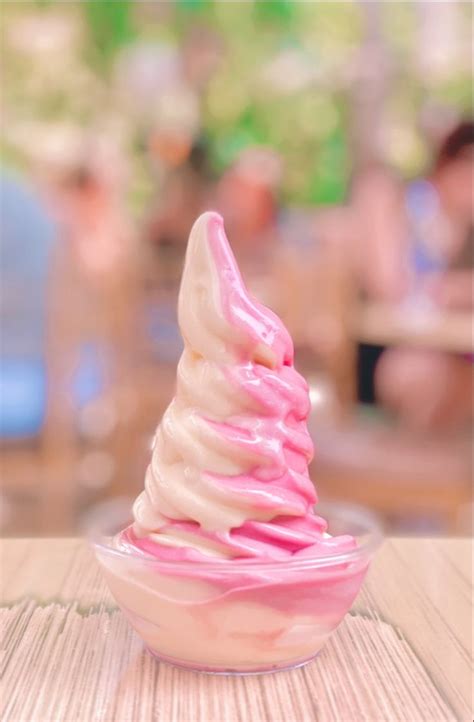 Disneyland Pineapple Raspberry Dole Whip Sundae