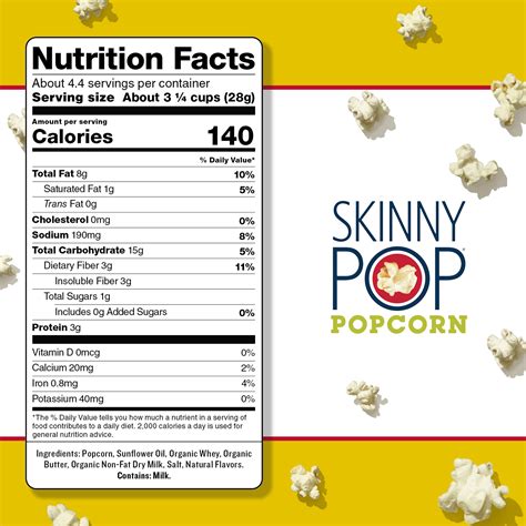 Butter Popcorn Gluten Free Non Gmo Healthy Popcorn Snacks Skinny Pop 44oz