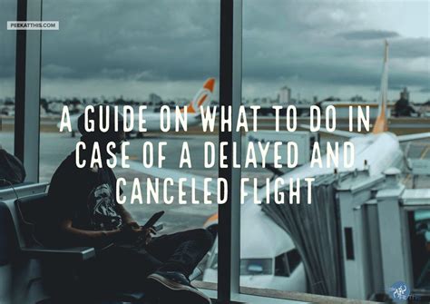 A Guide On What To Do In Case Of A Delayed And Canceled Flights Life