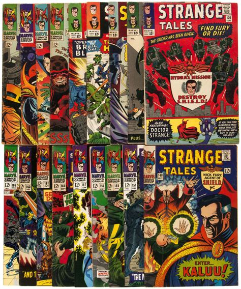 Hakes Strange Tales With Nick Fury And Dr Strange Lot Of 19 Comics