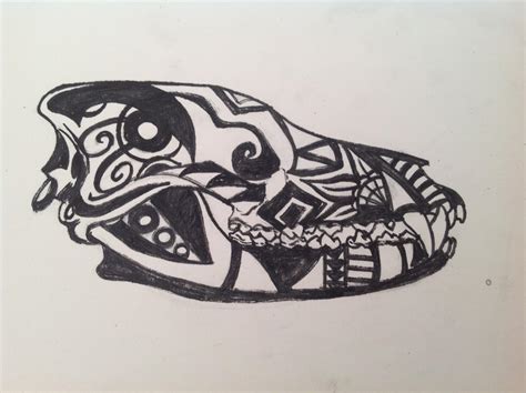 Tribal Wolf Skull By Magicallycapricious On Deviantart