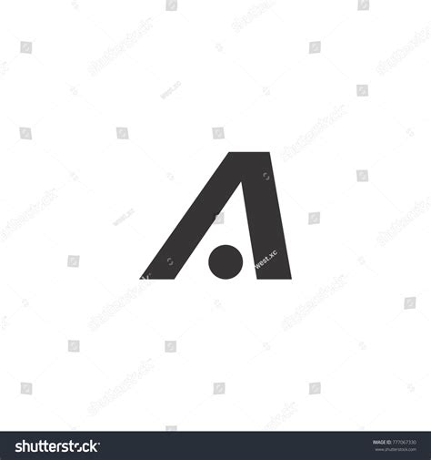 Letter A Logo Vector Flat Logo Letter A Nad Royalty Free Stock