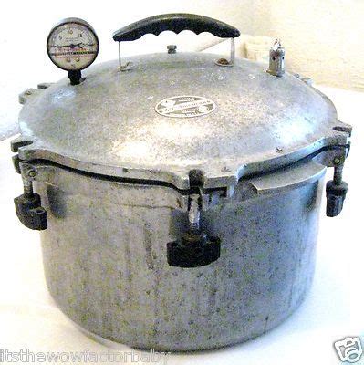 VINTAGE ALUMINUM PRESSURE COOKER ALL AMERICAN WISCONSIN FOUNDRY 15 1/2 ...