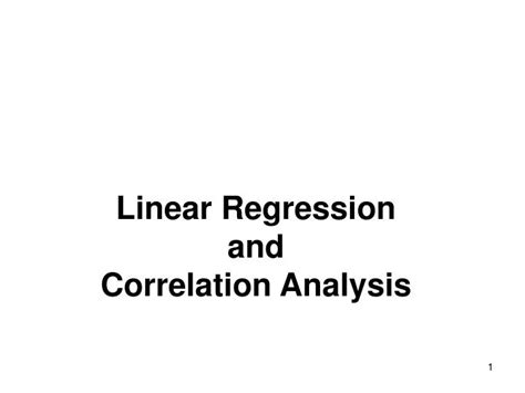 Ppt Linear Regression And Correlation Analysis Powerpoint