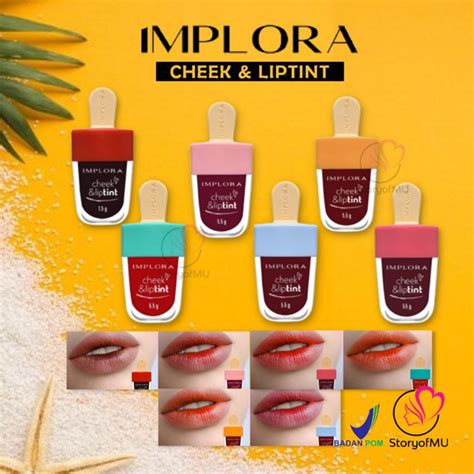 Jual Implora Cheek Liptint Original Lip Tint Shopee Indonesia