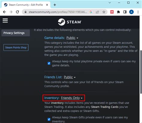 How to Make Inventory Public in Steam
