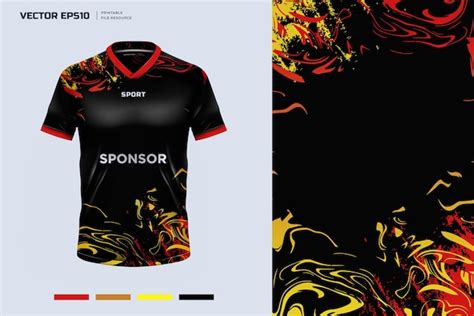 Premium Vector Tshirt Mockup Sport Shirt Template Design For Soccer