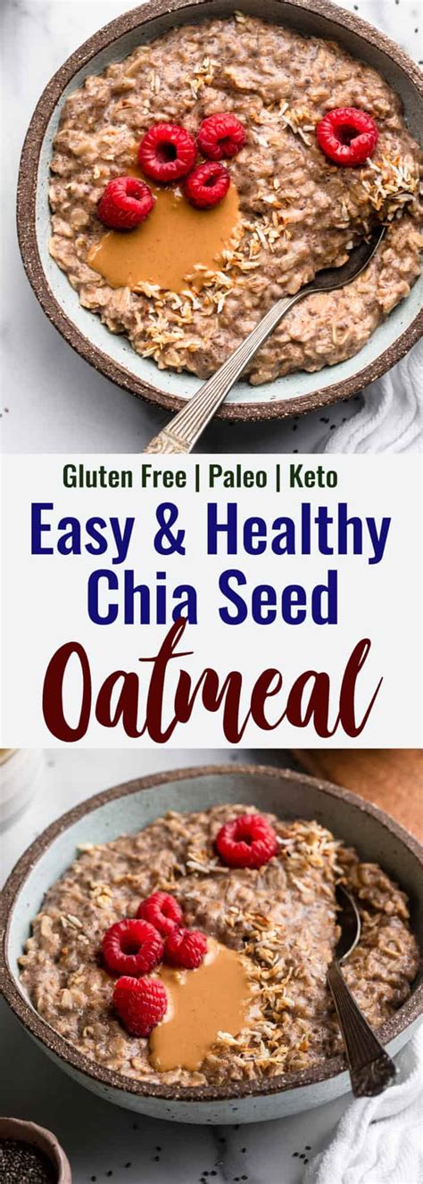 Chia Seed Oatmeal Food Faith Fitness