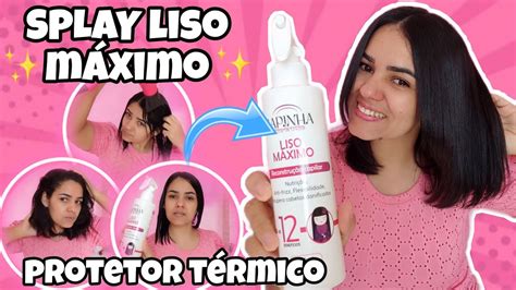 SPLAY LISO MÁXIMO RECONSTRUTOR PROTETOR TÉRMICO JAPINHA COSMÉTICOS