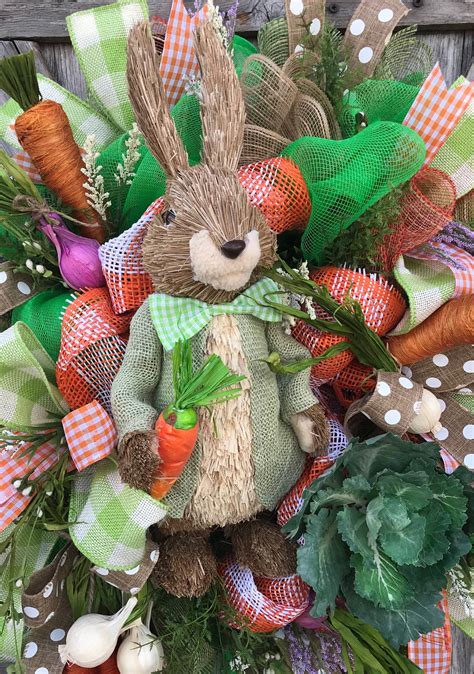 Peter Rabbit Wreath Easter Wreath Easter Decor Spring Wreath Spring