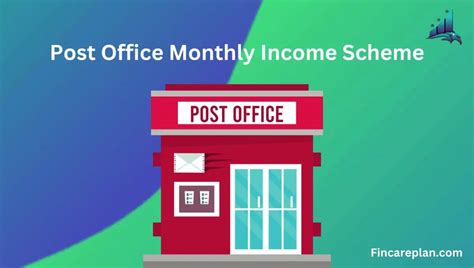 Post Office Monthly Income Scheme Fincareplan