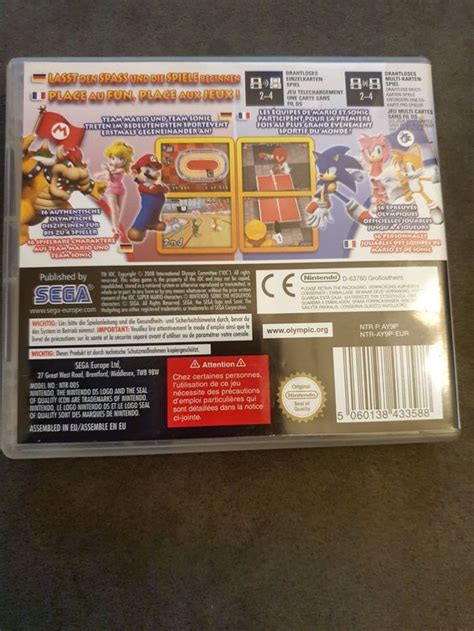 Mario Sonic Aux Jeux Olympiques Nintendo Ds Eur Kaufen Auf Ricardo