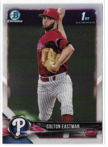 2018 BOWMAN CHROME DRAFT PROSPECT COLTON EASTMAN BDC 96 EBay