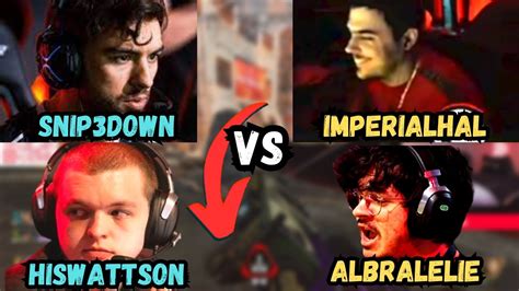 IMPERIALHAL VS SNIP3DOWN VS HISWATTSON ALBRALELIE In ALGS SCRIMS