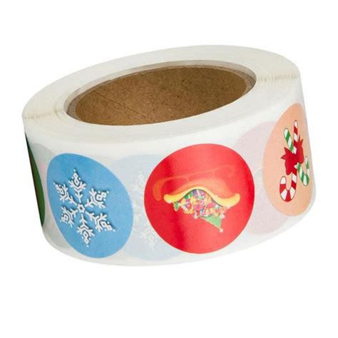 Holiday Stickers - 500-Count Christmas Sticker Roll for Kids, Reward ...