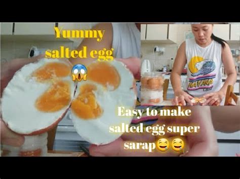 PAANO GUMAWA NG YUMMY SALTED EGG SUPER EASY GUYS PANOORIN NIO ITO