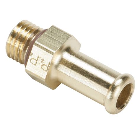 Parker 68HB 6 M114 ISO Port Adapter Beaded Hose Barb To Metric Brass