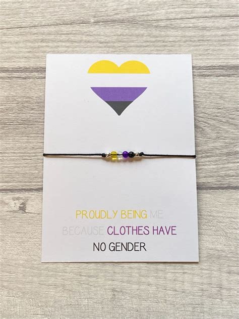 Non Binary Gender Non Binary Pride Lgbt Bracelet Pride Bracelet