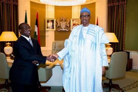 Photos New GMD Of NNPC Maikanti Baru Pays A Visit To President Buhari