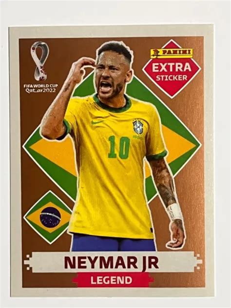 Panini Fifa Wm Qatar Extra Sticker Neymar Jr Bronze