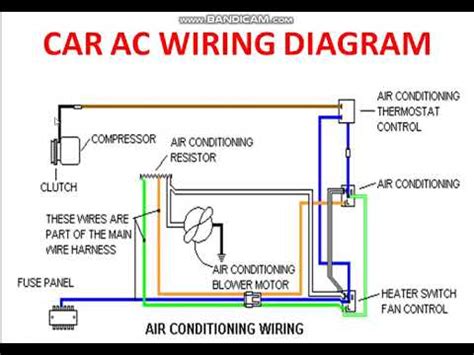 Basic Car Ac System Diagram Ac Air System Car Conditioning C