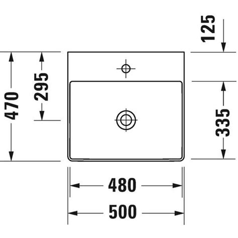 Duravit Durasquare 500mm Furniture Washbasin 2353500070