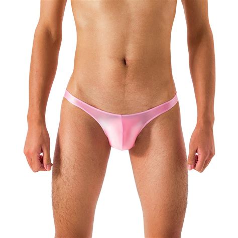 Ropa Interior Sexy Gay Para Hombre Tanga Con Bolsa De Mini Bikini