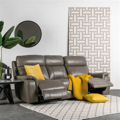 Medici 3 Seater Leather Recliner Sofa Fw Homestores