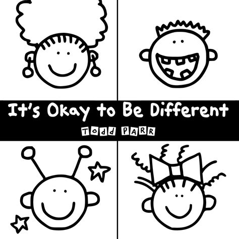 Todd Parr Its Okay To Be Different Coloring Page Download Print Or