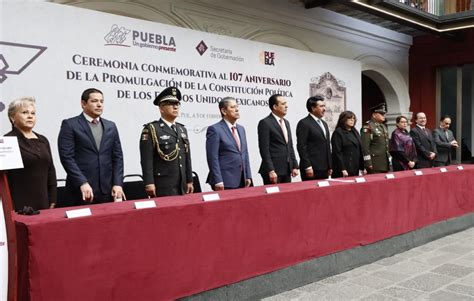 Conmemora Gobierno de Puebla 107 Aniversario de la Promulgación de la