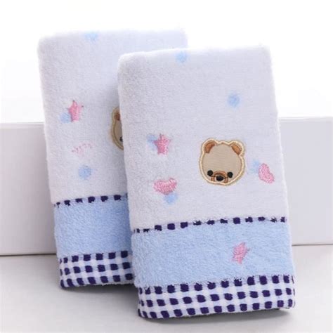 Lot De Serviettes De Toilette En Coton Pour B B Enfant Serviette De