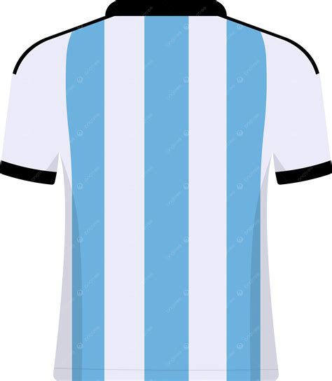 Parte De Trás Da Camisa Argentina PNG Argentina Camisa Verso Imagem