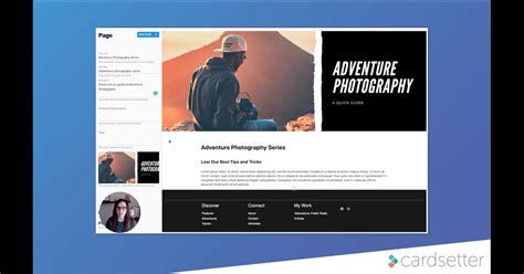 exploring  page editor