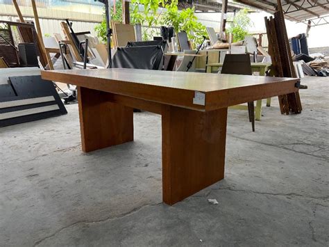 Wooden Seater Dining Table Meja Makan Tempat Duduk Kayu