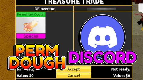 Trading Permanent Dough In Blox Fruits Discord Youtube