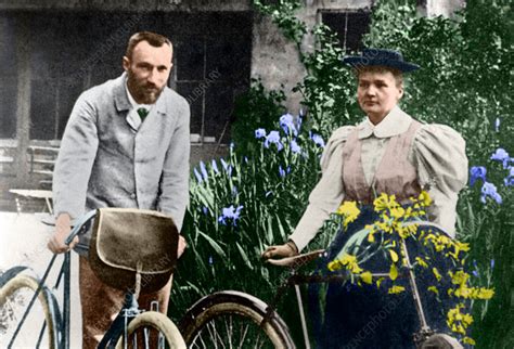 Marie and Pierre Curie, physicists - Stock Image - C030/9186 - Science ...