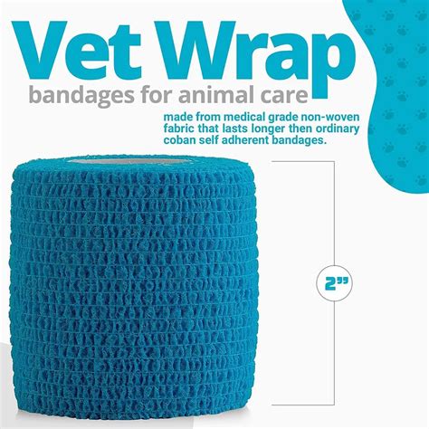 Custom Durable Self Adhesive Medical Gauze Bandage Roll Pet Animal