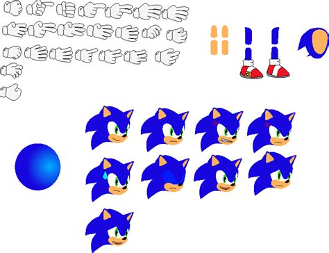 Modern Sonic Sprite V2 By Pyaesonehein5676 On Deviantart