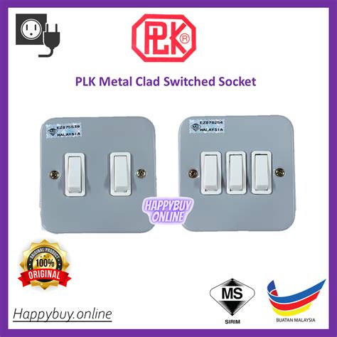 Plk Metal Clad Switch 2 Gang 3 Gang Switch Sirim Plk Heavy Duty Metal Clad Switch Lazada