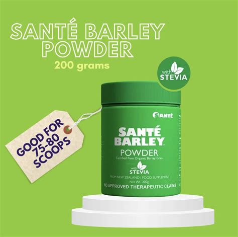 Sante Barley Canister 200grams With Stevia Santé Pure Barley