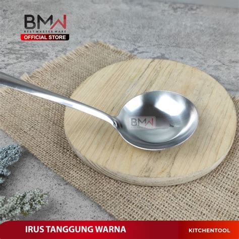 Centong Irus Sendok Sayur Sup Sop Bakso Kuah Tanggung Medium Stainless