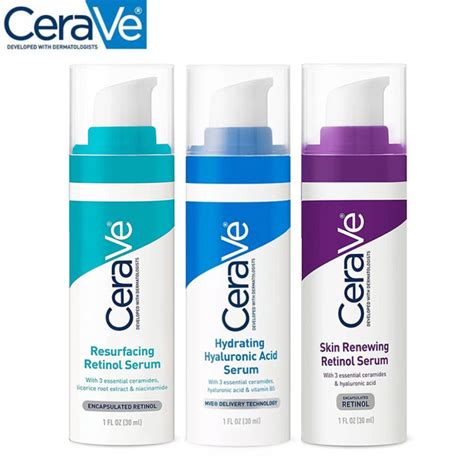 Cerave Skin Renewing Retinol Serum And Resurfacing Serum And Hydrating