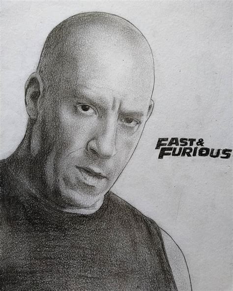 Fast And Furious Cars Vin Diesel Drawing
