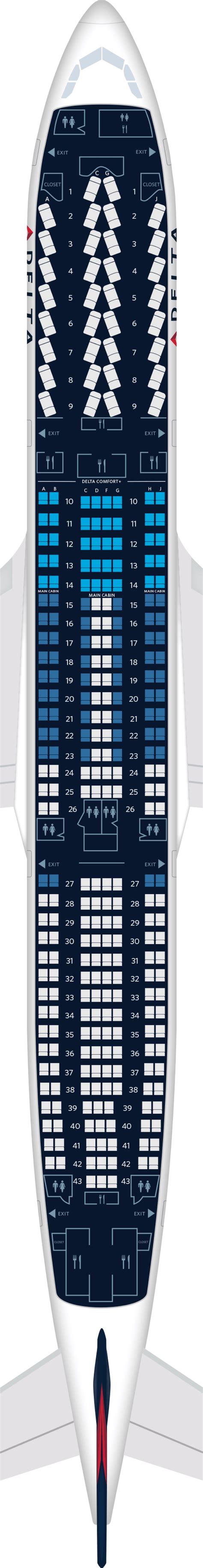 Airbus A330 300 Seat Maps Specs And Amenities Delta Air Lines