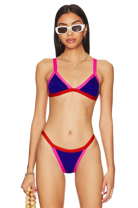 Maaji Hyacinth Reversible Bikini Top In Cobalt Blue REVOLVE