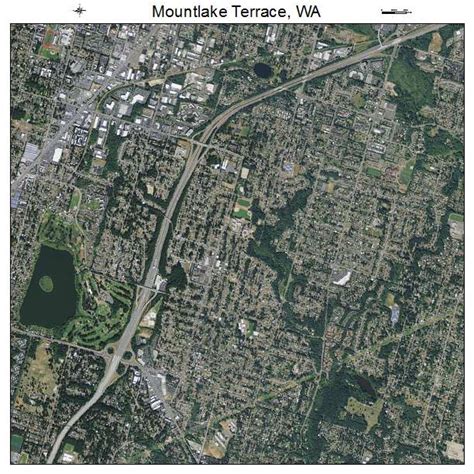 Aerial Photography Map of Mountlake Terrace, WA Washington