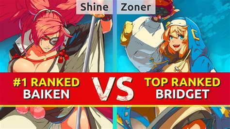 GGST Shine 1 Ranked Baiken Vs Zoner TOP Ranked Bridget High Level