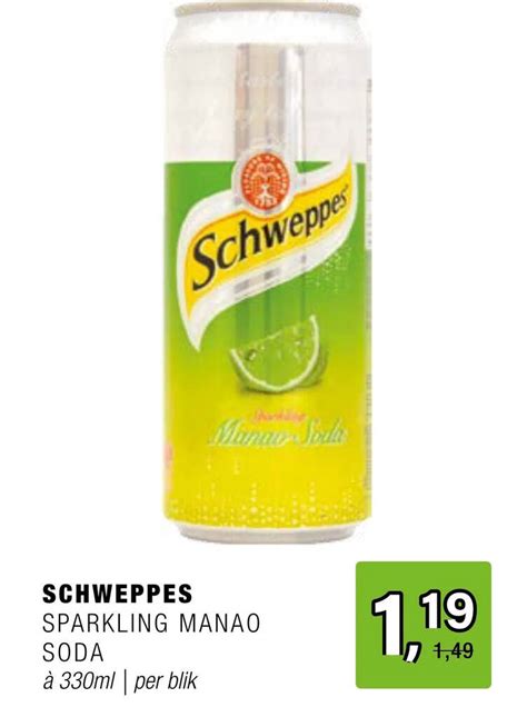 Schweppes Sparkling Manao Soda Aanbieding Bij Amazing Ori Ntal